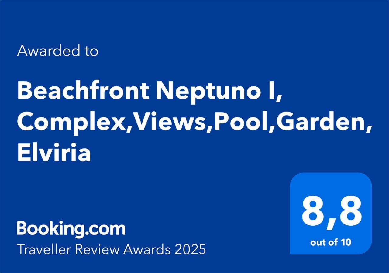 Beachfront Neptuno I, Complex,Views,Pool,Garden, Elviria Marbella Kültér fotó